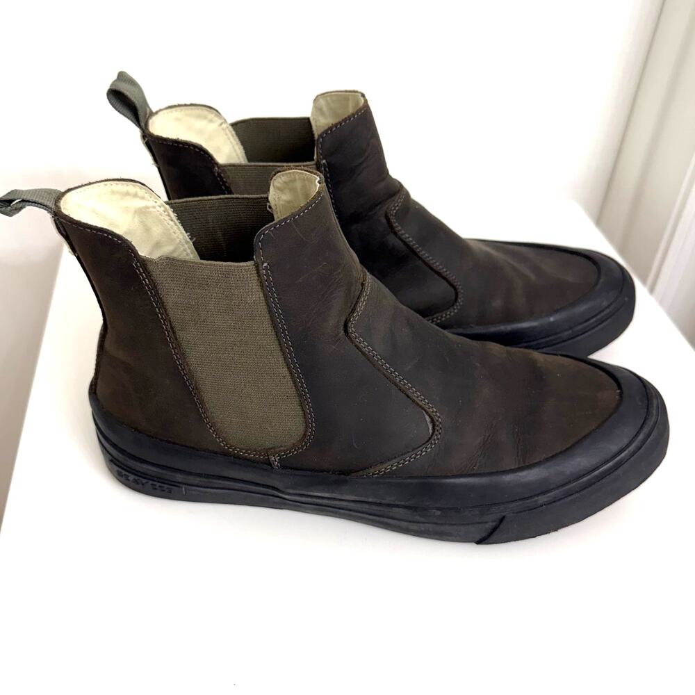 SeaVees Beyond & Back Boots Black Olive Men's 10 Hiking Outdoors Adventure